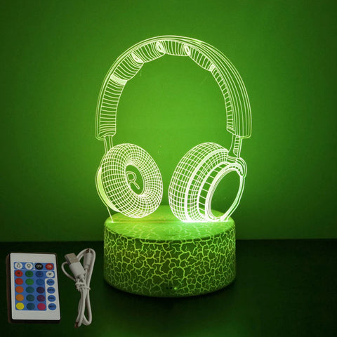 Lampe LED Casque Setup Gaming