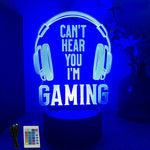 Lamp LED Casque Can't Hear You