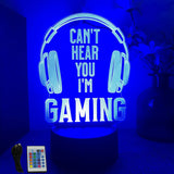Lamp LED Casque Can't Hear You