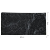 Tapis de Souris XXL Topographic Lines Setup Gaming