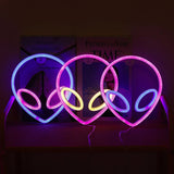 Néon Alien Head Setup Gaming