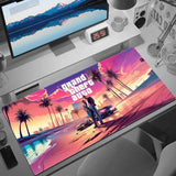 Tapis de Souris GTA VI Vice City Nights Setup Gaming