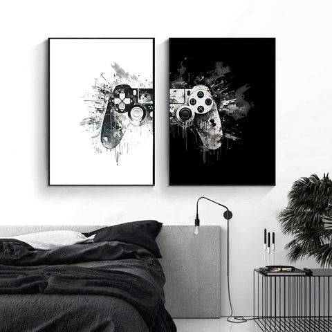 Gaming Poster : DualShock Art Setup Gaming