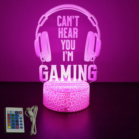 Lamp LED Casque Can't Hear You