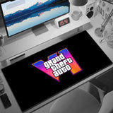 Tapis de Souris GTA VI Neon Logo Setup Gaming