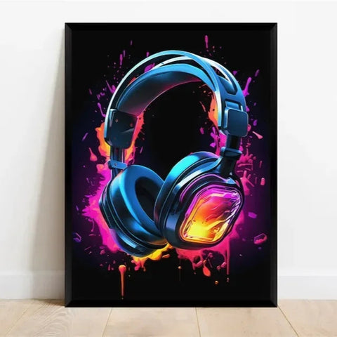 Poster Casque Gamer